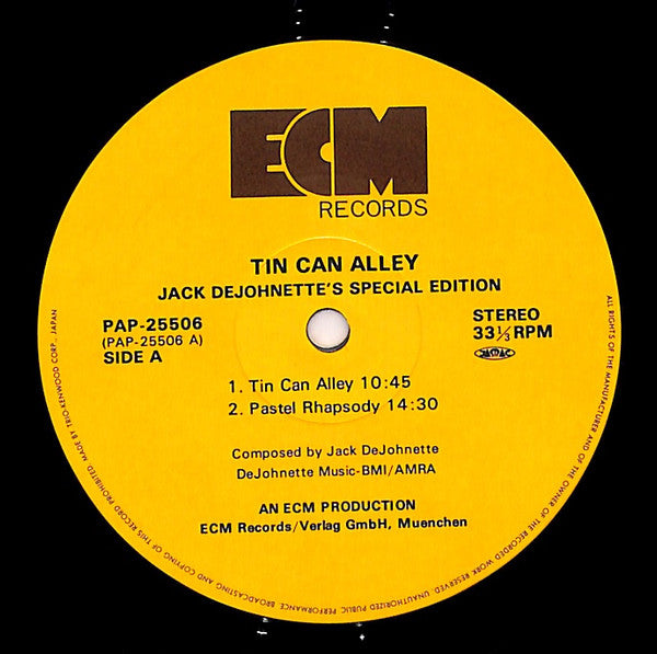 Jack DeJohnette's Special Edition - Tin Can Alley (LP, Album)