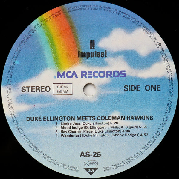 Duke Ellington - Duke Ellington Meets Coleman Hawkins(LP, Ltd, RE, ...