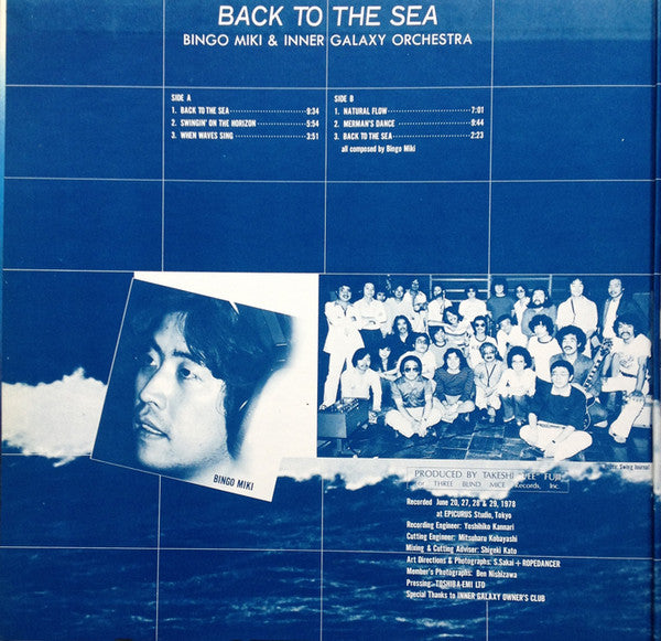 Bingo Miki & Inner Galaxy Orchestra* - Back To The Sea (LP, Album)