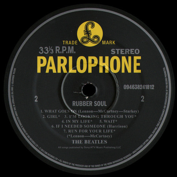 The Beatles - Rubber Soul (LP, Album, RE, RM, 180)