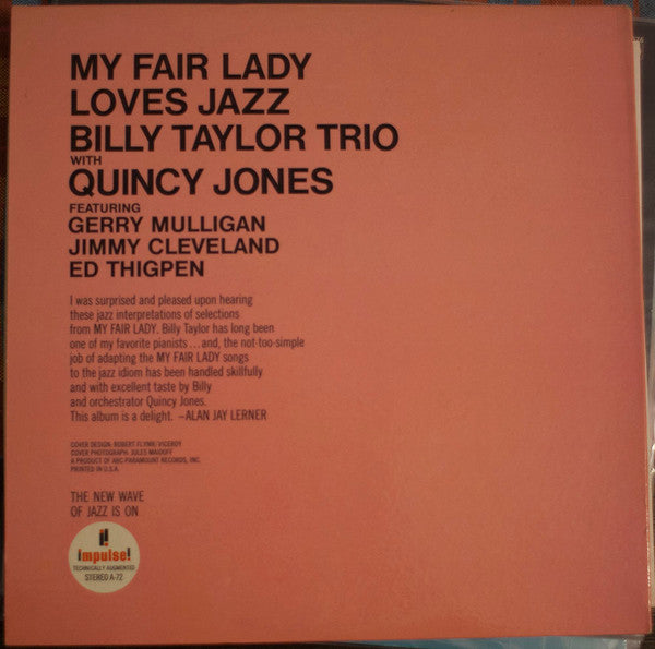 Billy Taylor Trio - My Fair Lady Loves Jazz(LP, Album, RE)