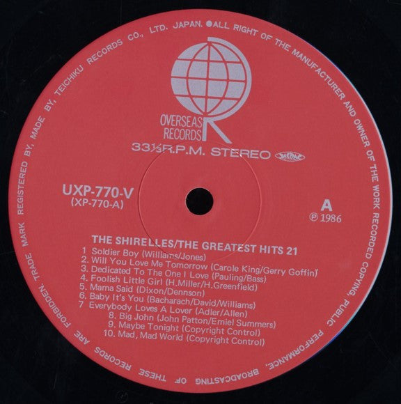 The Shirelles - The 21 Greatest Hits (LP, Comp)