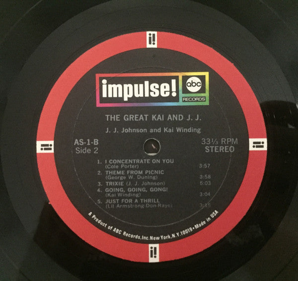 J.J. Johnson & Kai Winding - The Great Kai & J. J.  (LP, Album, Gat)
