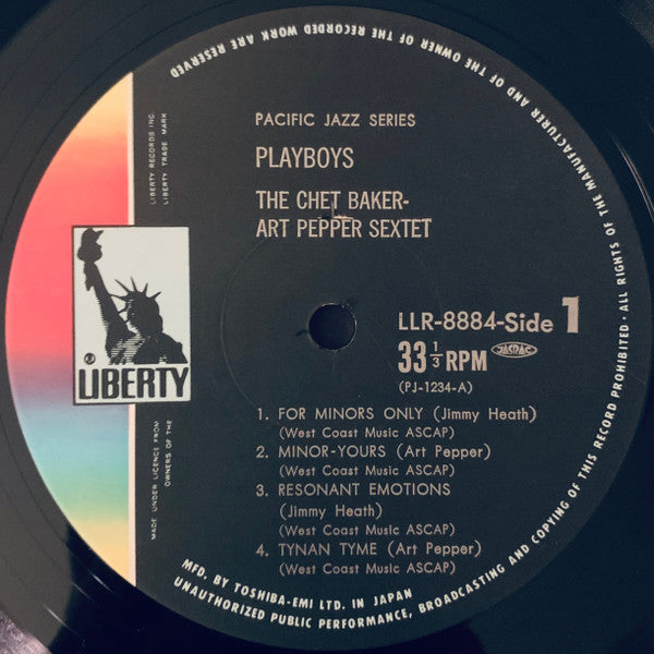 Chet Baker & Art Pepper - Playboys (LP, Album, Mono, RE)