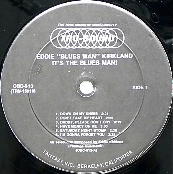 Eddie Kirkland - It's The Blues Man!(LP, Album, RE, RM)
