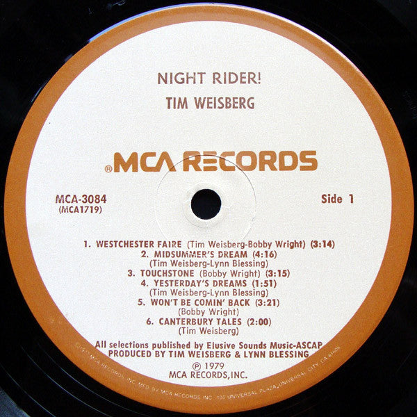 Tim Weisberg - Night-Rider! (LP, Album, Pin)