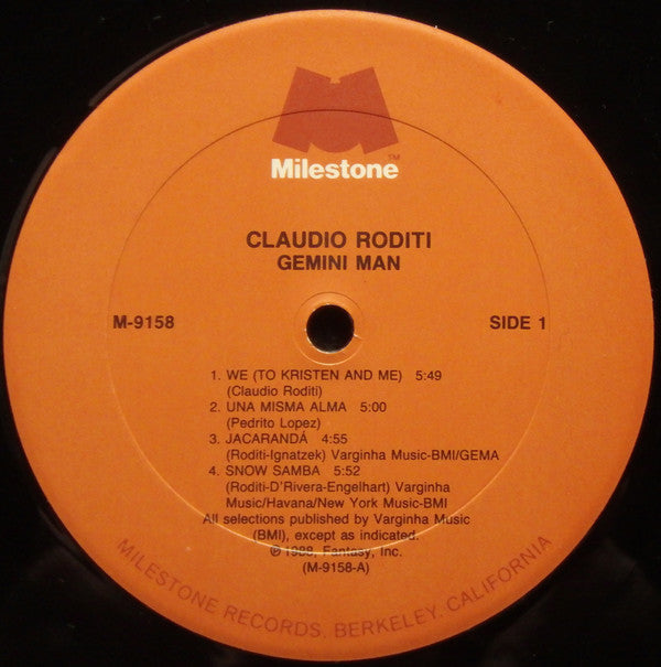 Claudio Roditi - Gemini Man (LP, Album, RM, Rem)