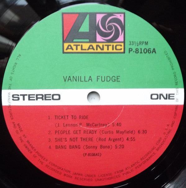 Vanilla Fudge - Vanilla Fudge (LP, Album, RE)