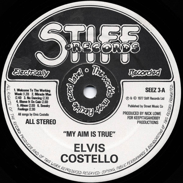 Elvis Costello - My Aim Is True (LP, Album, Blu)