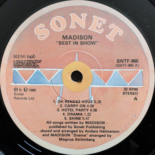 Madison (2) - Best In Show (LP, Album)