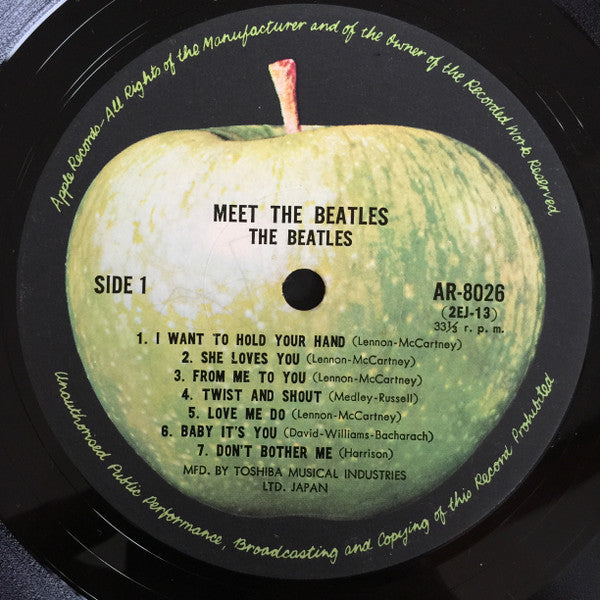 The Beatles - Meet The Beatles! (LP, Album, Mono, RE)