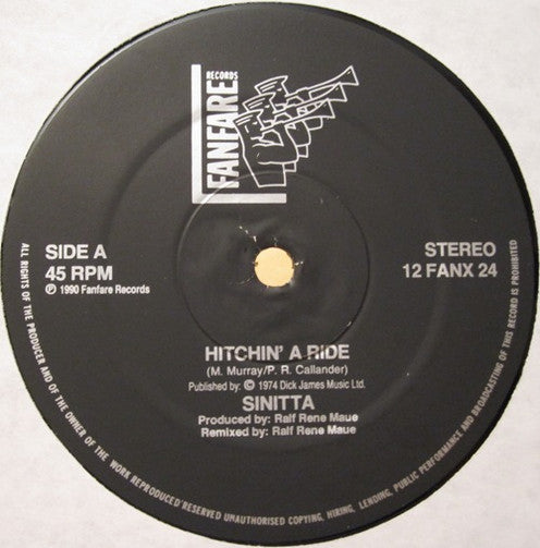 Sinitta - Hitchin' A Ride (12"", Maxi)