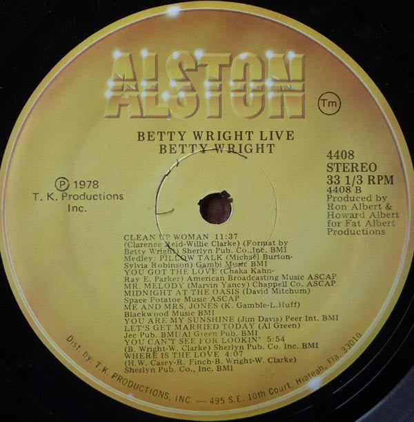 Betty Wright - Betty Wright Live (LP, Album)