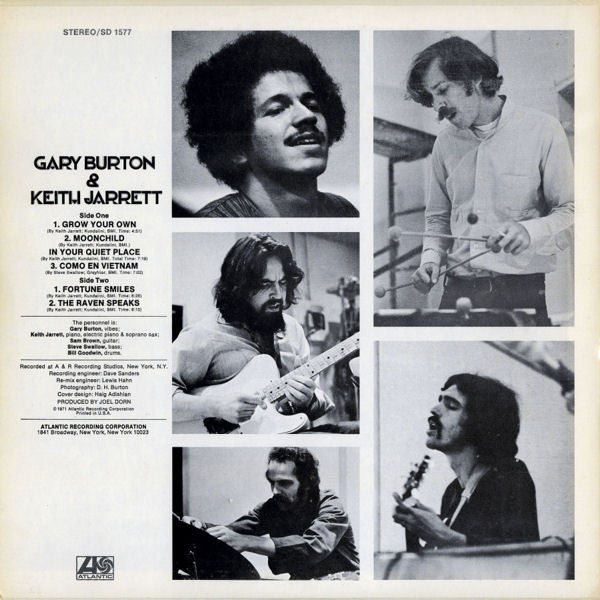 Gary Burton - Gary Burton & Keith Jarrett(LP, Album, PR-)