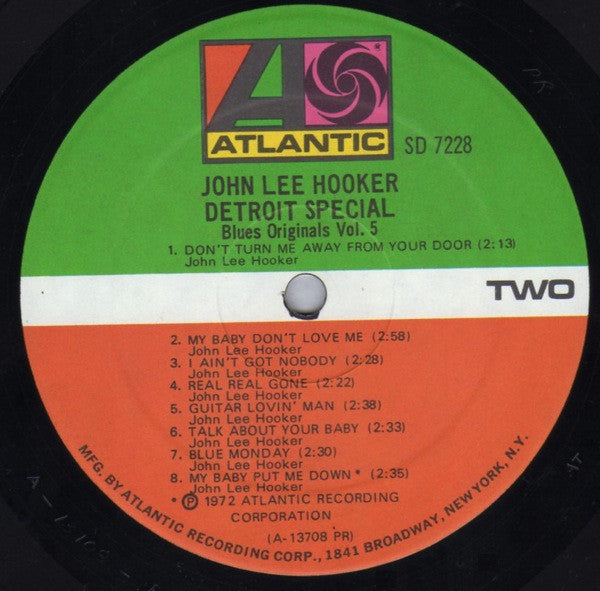 John Lee Hooker - Detroit Special (LP, Album, Mono, RE)