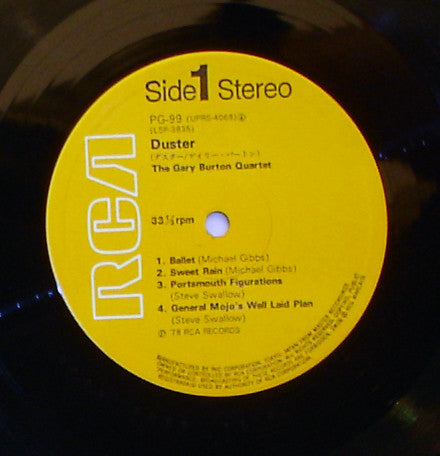 The Gary Burton Quartet* - Duster (LP, Album, Ltd, RE)