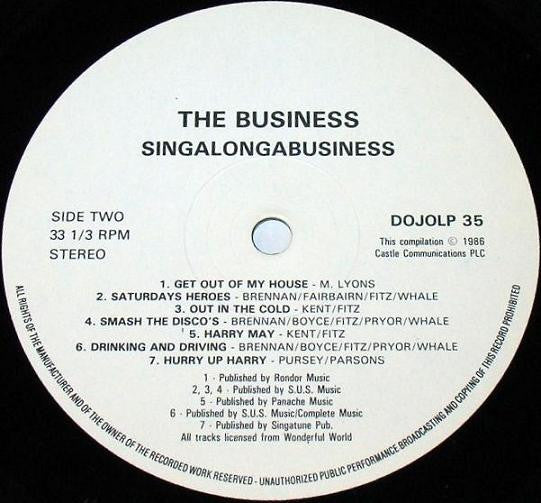 The Business - Singalong A Business (LP, Comp)