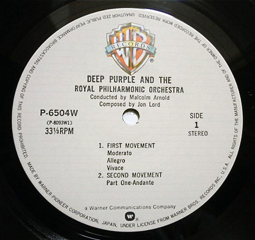 Deep Purple - Concerto For Group And Orchestra(LP, Album, Ltd, RE, ...