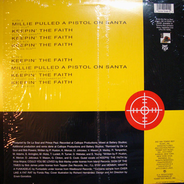 De La Soul - Millie Pulled A Pistol On Santa / Keepin' The Faith(12")