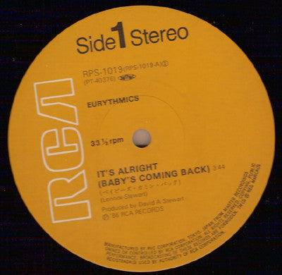 Eurythmics - It's Alright (Baby's Coming Back) (12"")