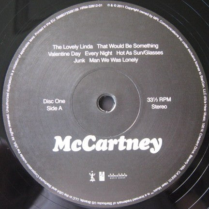 McCartney* - McCartney (LP, Album, RE, 180 + LP, Mono, 180 + RM)