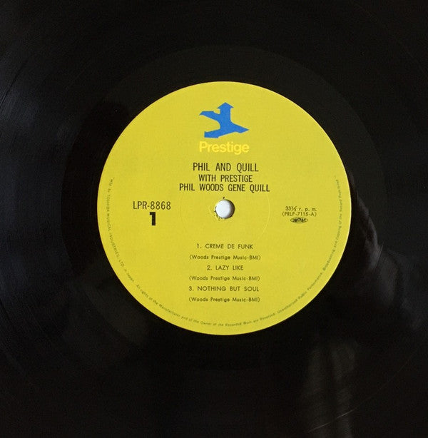 Phil Woods/Gene Quill Quintet - Phil & Quill With Prestige (LP, Alb...