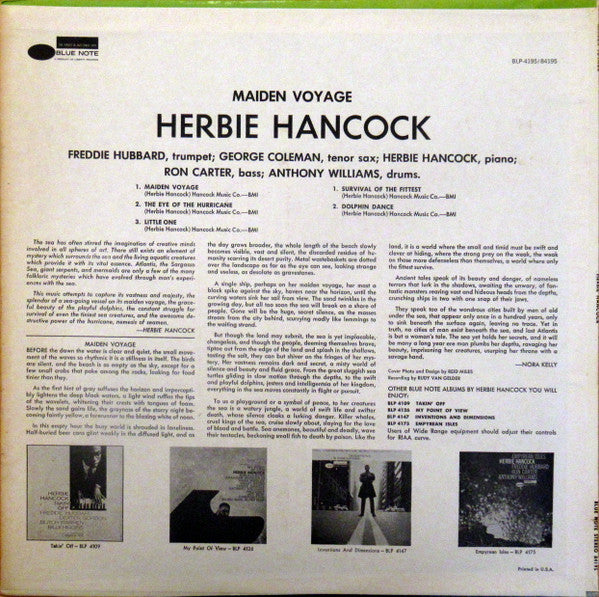 Herbie Hancock - Maiden Voyage (LP, Album, RE, All)