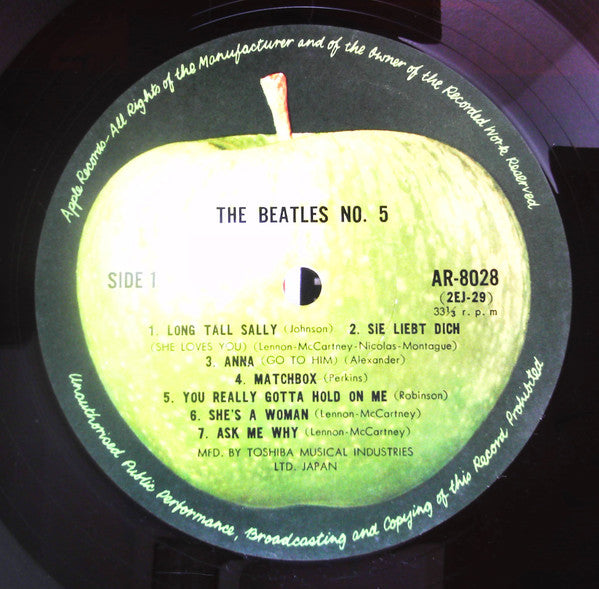 The Beatles - Beatles No. 5 (LP, Comp, Mono, RE, Red)