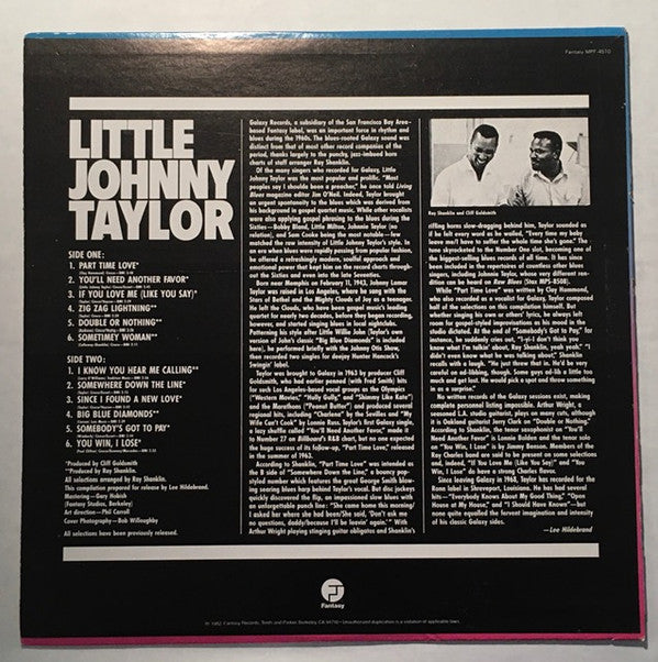 Little Johnny Taylor - Greatest Hits (LP, Comp)