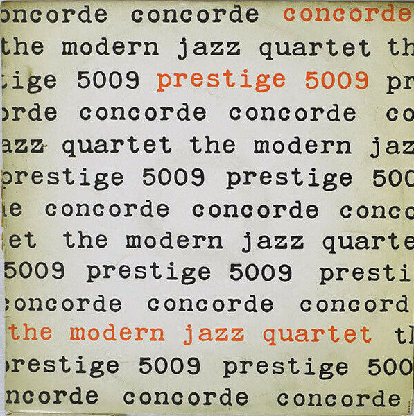 The Modern Jazz Quartet - Concorde (LP, Album, Mono)