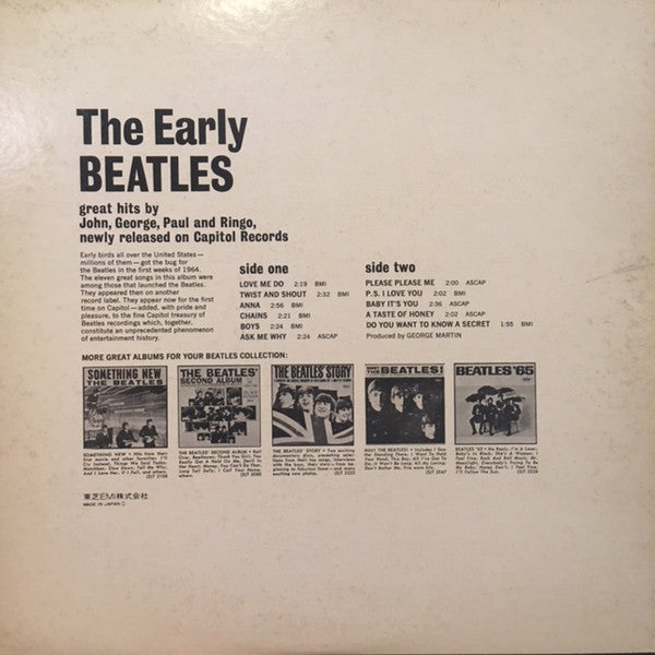 The Beatles - The Early Beatles (LP, Album, Comp, Promo, RE, Gat)