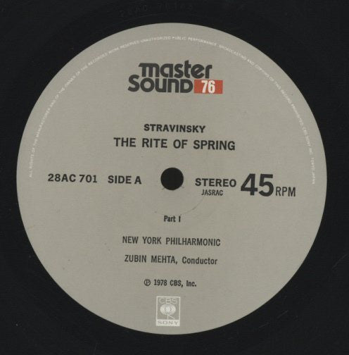 Igor Stravinsky - The Rite Of Spring (LP, Album, RM)