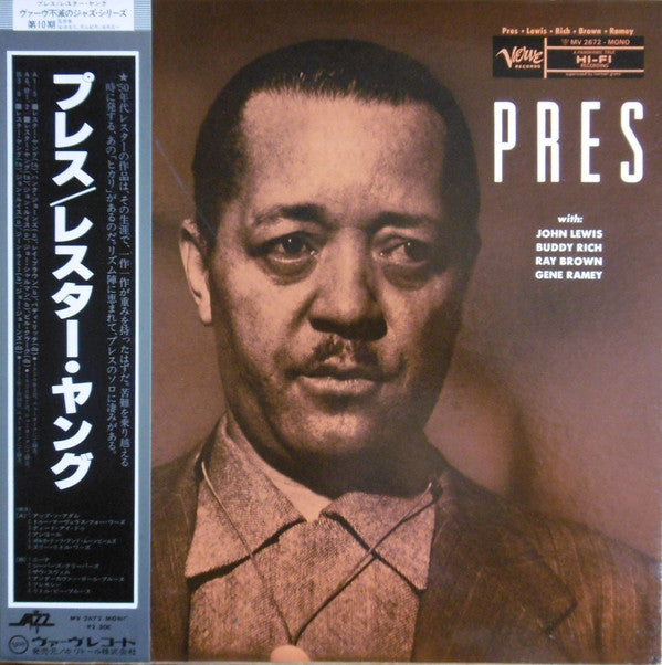 Lester Young - Pres (LP, Album, Mono)
