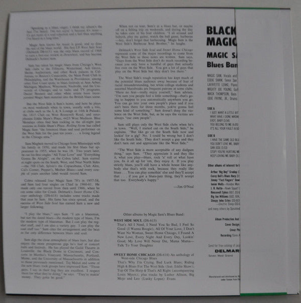 Magic Sam Blues Band - Black Magic (LP, Album, RE)
