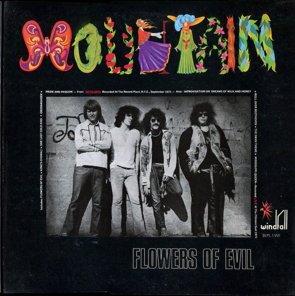 Mountain - Flowers Of Evil (LP, Album, Promo)