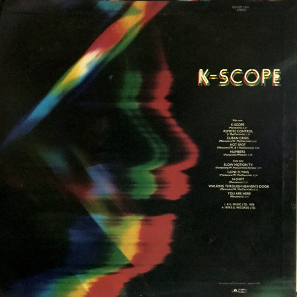 Phil Manzanera - K-Scope (LP, Album, Promo)