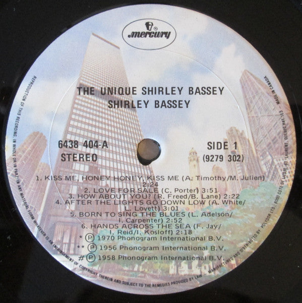 Shirley Bassey - The Unique Shirley Bassey (LP, Comp)
