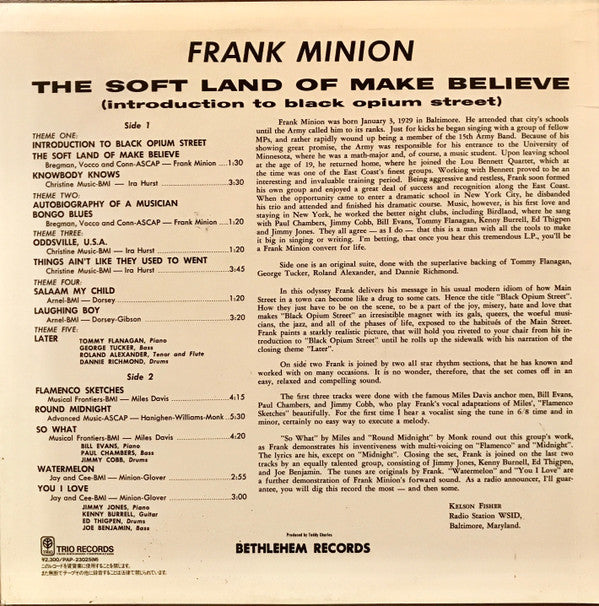 Frank Minion - The Soft Land Of Make Believe (LP, Mono, RE)