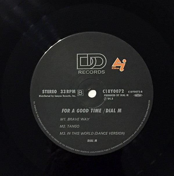 Dial M - For A Good Time (LP, MiniAlbum)