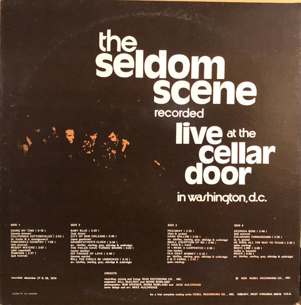 The Seldom Scene - Live At The Cellar Door (2xLP, Album)
