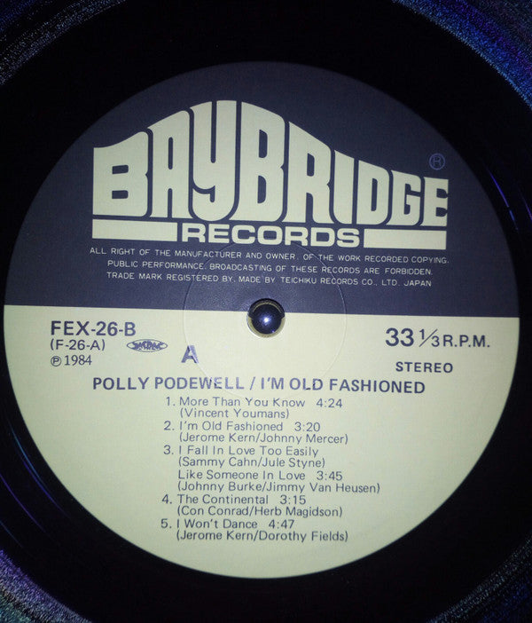 Polly Podewell - I'm Old Fashioned (LP, Album)