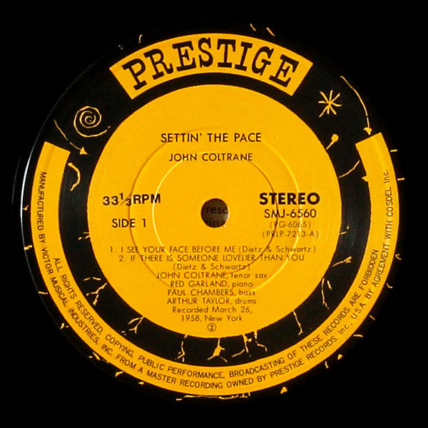 John Coltrane - Settin' The Pace (LP, Album, RE)