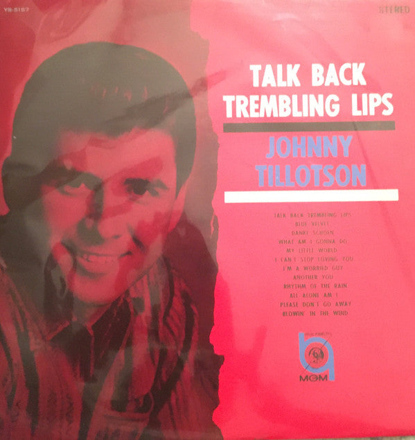 Johnny Tillotson - Talk Back Trembling Lips (LP, Album)