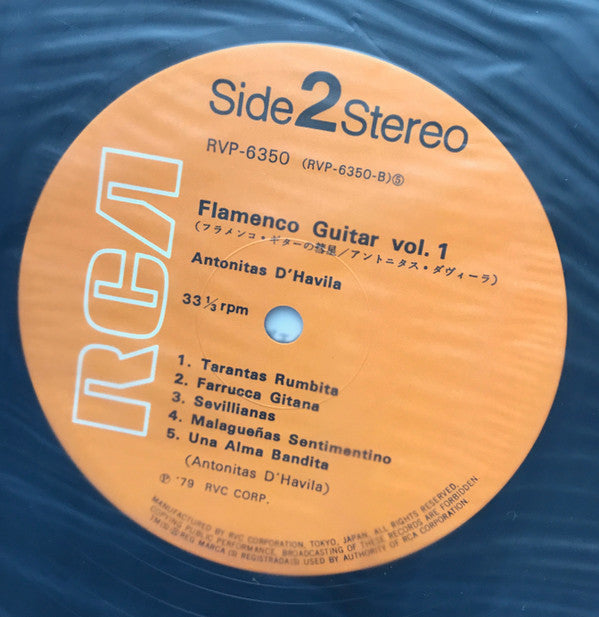 Antonitas D'Havila - Flamenco Guitar Vol. 1 (LP)
