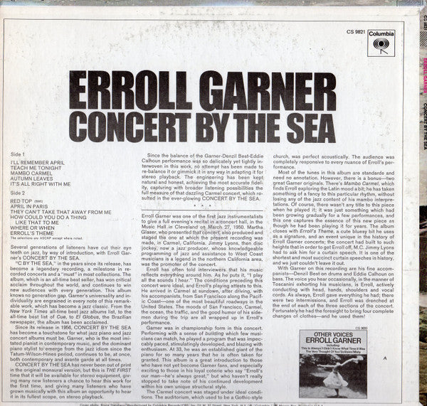Erroll Garner - Concert By The Sea (LP, Album, RE, Ter)