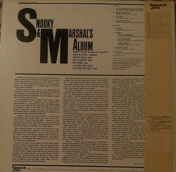 Snooky Young - Snooky & Marshal's Album(LP, Album)