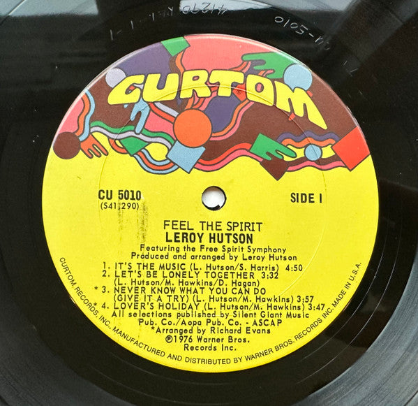 LeRoy Hutson - Feel The Spirit(LP, Album, Ter)