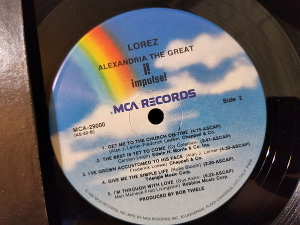 Lorez Alexandria - Alexandria The Great (LP, Album, RE)