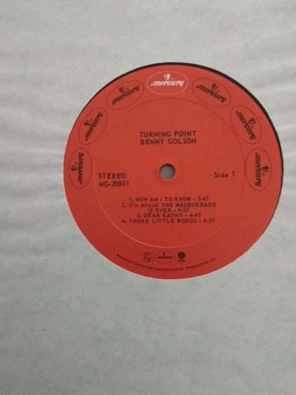 Benny Golson - Turning Point (LP, Album, RE, ora)