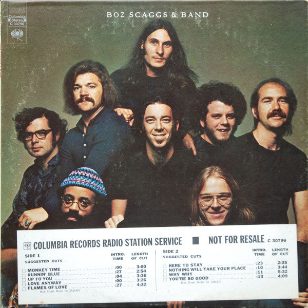 Boz Scaggs & Band - Boz Scaggs & Band (LP, Album, Pit)